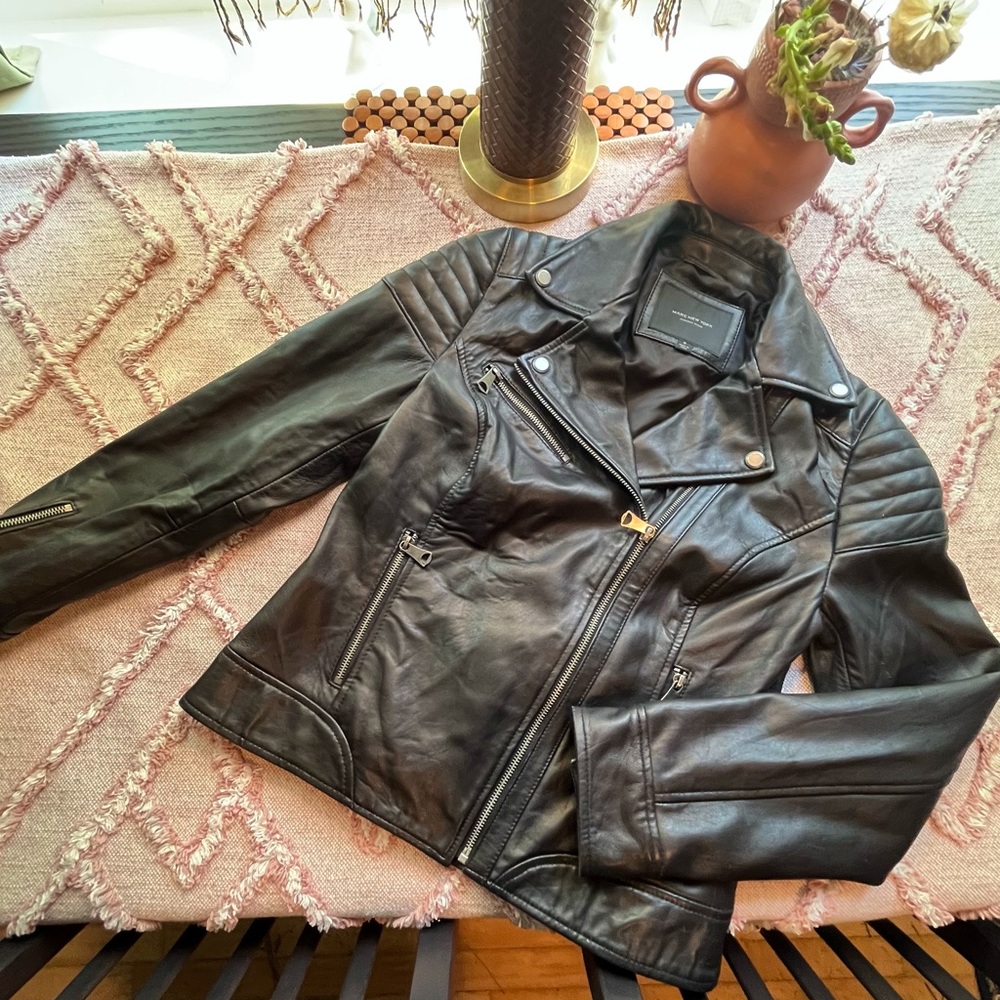 MARC NEW YORK - Leather Biker Jacket Women’s size small